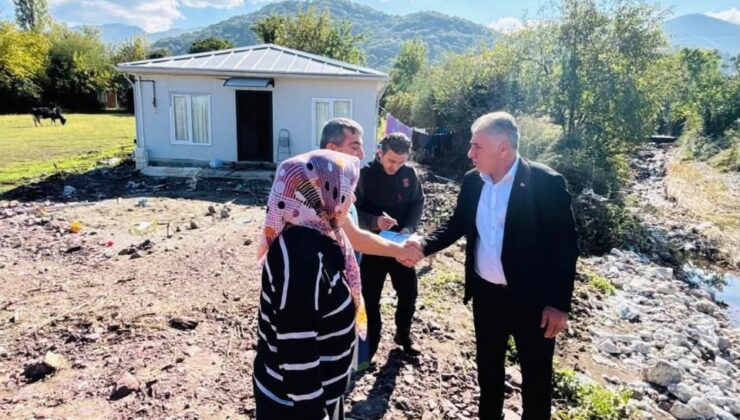 Kartepe’de Sel Mağduru Ailelere Destek Ziyaretleri