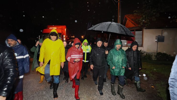 Başkan Büyükakın ve Vali Aktaş gece yarısı sahaya indi!