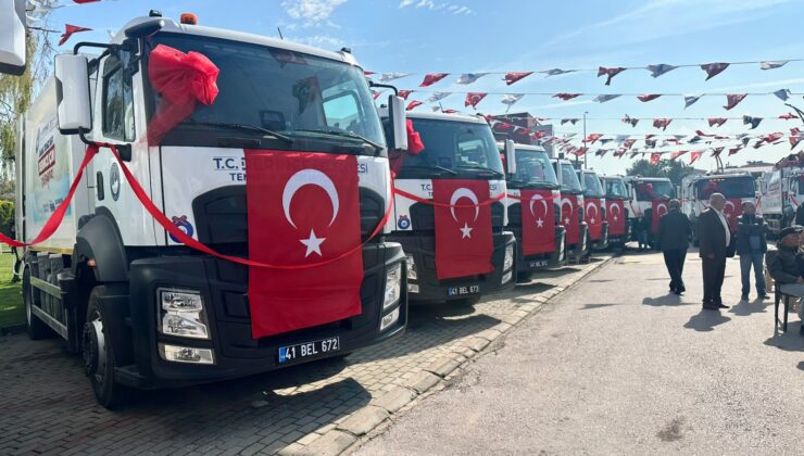 Derince Belediyesi filosuna 14 yeni araç